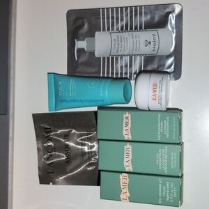 La Mer skincare set moisturizing soft cream regenerating serum eye concentrate